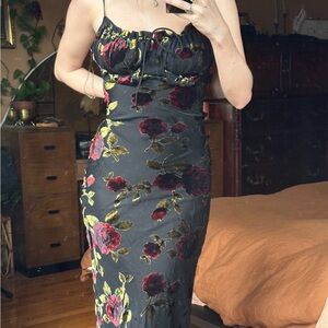 beautiful and witchy whimsygoth rose dress